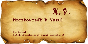 Moczkovcsák Vazul névjegykártya